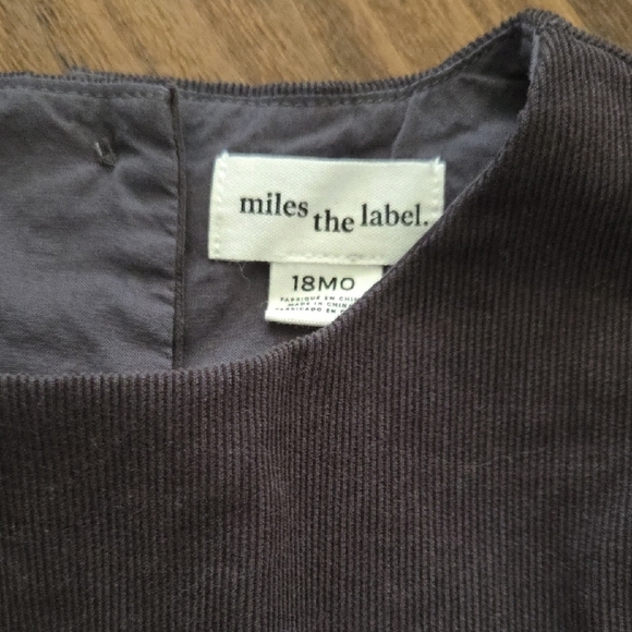 Miles The Label Dark Gray Cord Dress 18M - Picture 2 of 6